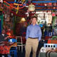 Here’s my husband Joel inside the beautiful, creative chaos of Carlos O’Connor Mexican Restaurant.